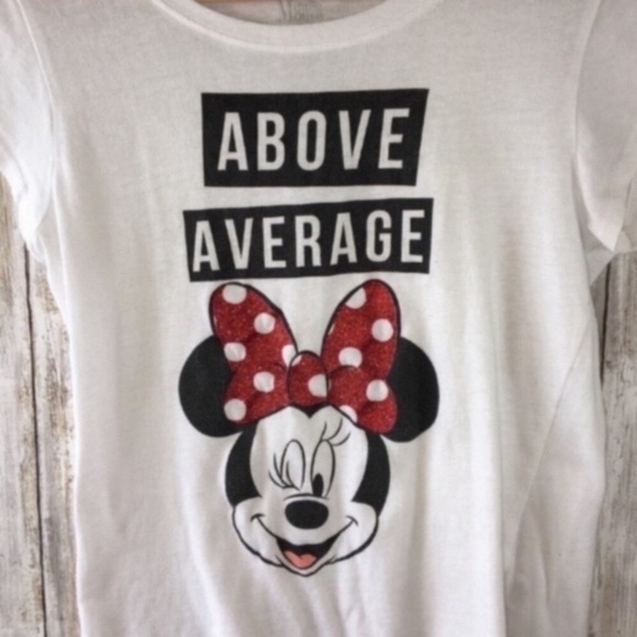 Kids Minnie Mouse Glitter Tee - Picture 2 of 4